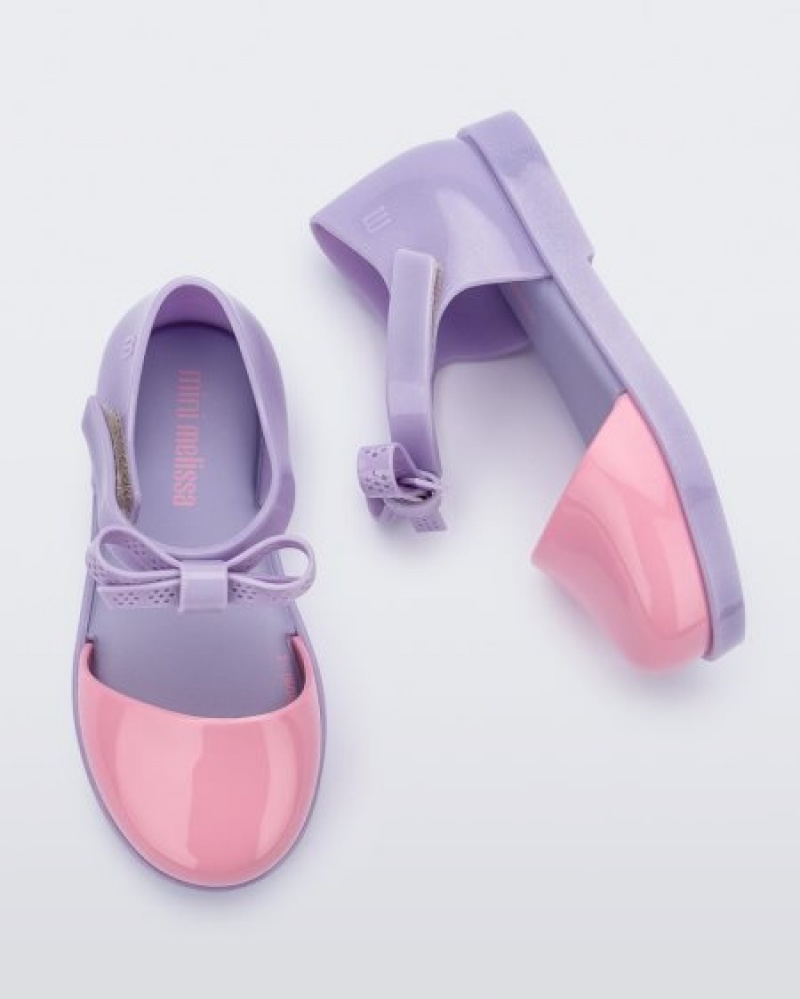 Sandálias Mini Melissa Amy Bebé Lilac/Pink Portugal | BMPV24761