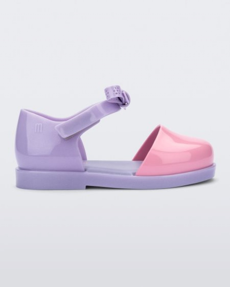 Sandálias Mini Melissa Amy Bebé Lilac/Pink Portugal | BMPV24761