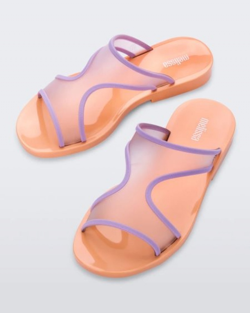 Sandálias Melissa Bikini Chinelos Orange/Lilac Portugal | NPDE46582