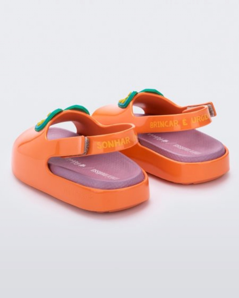 Sandálias Mini Melissa Cloud Bebé Orange/Pink Portugal | WAIT94537