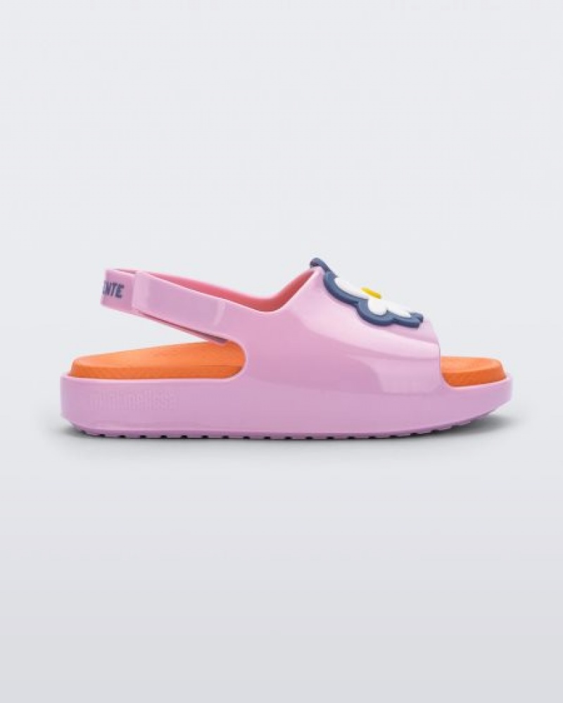 Sandálias Mini Melissa Cloud Bebé Pink/Orange Portugal | NGZF18026