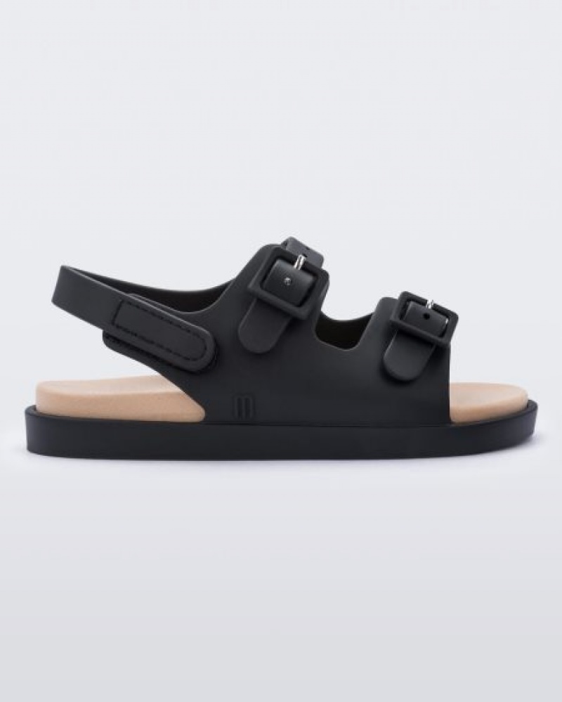 Sandálias Mini Melissa Largos Sandal Bebé Black/Beige Portugal | JKNM82467