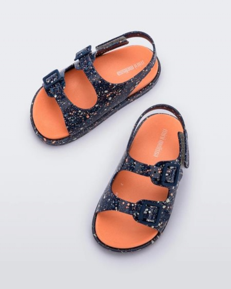 Sandálias Mini Melissa Largos Sandal Bebé Blue/Orange Portugal | NAMU13702