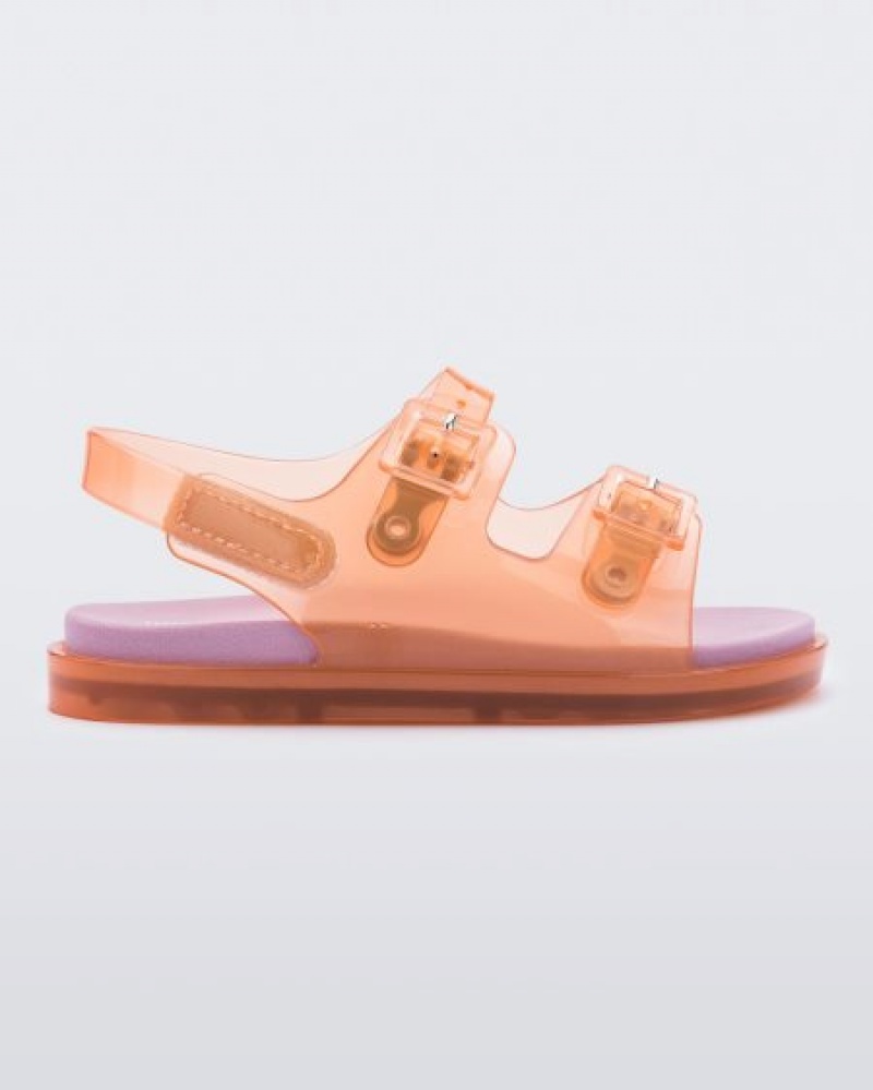 Sandálias Mini Melissa Largos Sandal Bebé Orange/Pink Portugal | PVGD35708