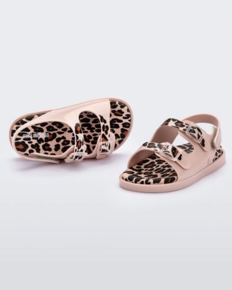 Sandálias Mini Melissa Largos Sandal Bebé Pink/Brown Portugal | DFZQ18027