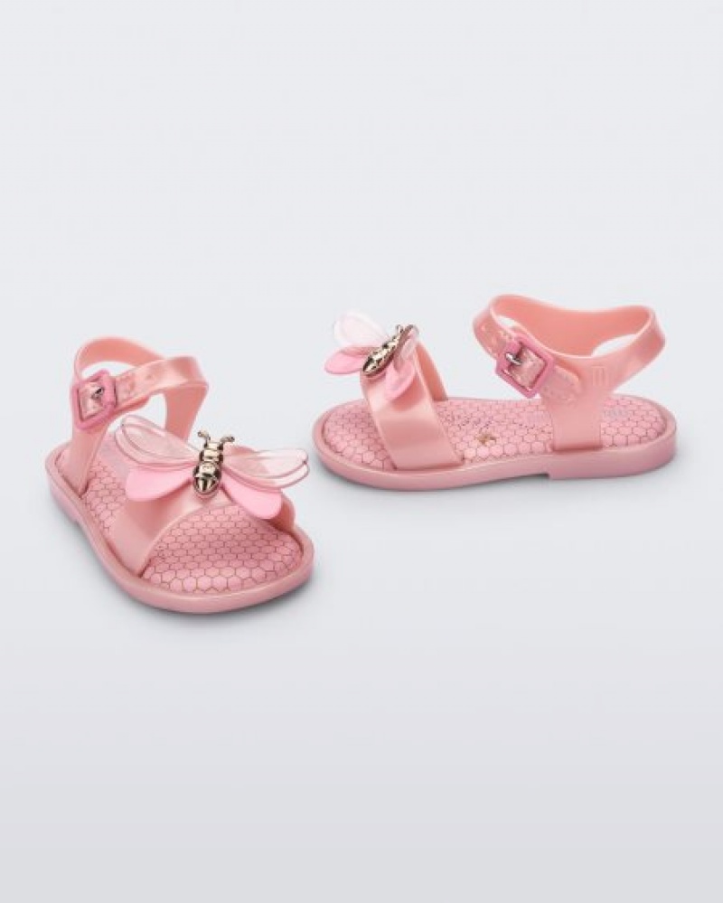 Sandálias Mini Melissa Mar Bugs Bebé Rosa Portugal | DZEO16790