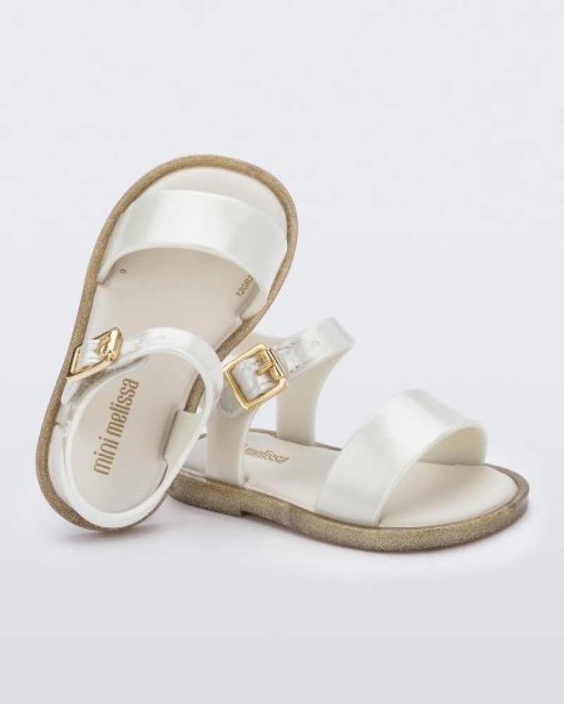 Sandálias Mini Melissa Mar Sandal Bebé Branco Portugal | FXIU97204