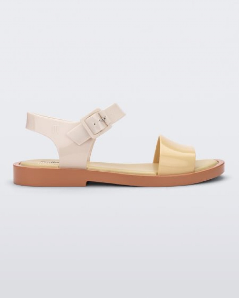 Sandálias Melissa Mar Sandal Beige/Yellow Portugal | PLXW40259