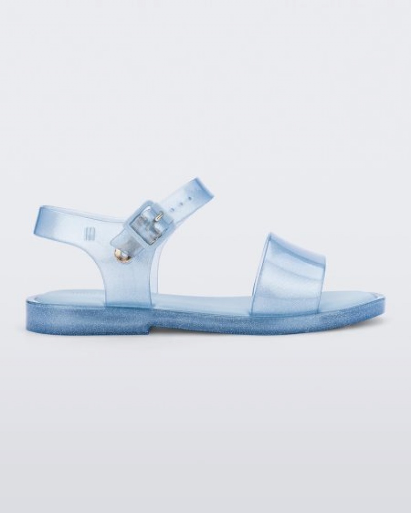 Sandálias Mini Melissa Mar Sandal Criança Blue/Glitter Portugal | SUHT35408