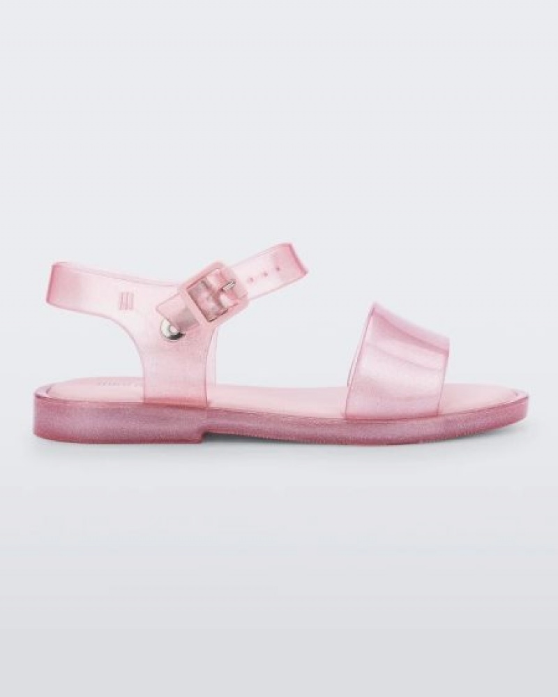 Sandálias Mini Melissa Mar Sandal Criança Pink/Glitter Portugal | RTVQ58219