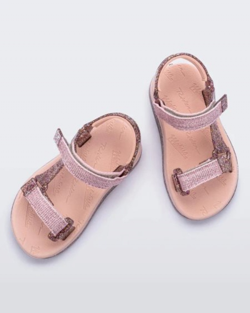 Sandálias Mini Melissa Papete Bebé Rosa Portugal | VIBW16702