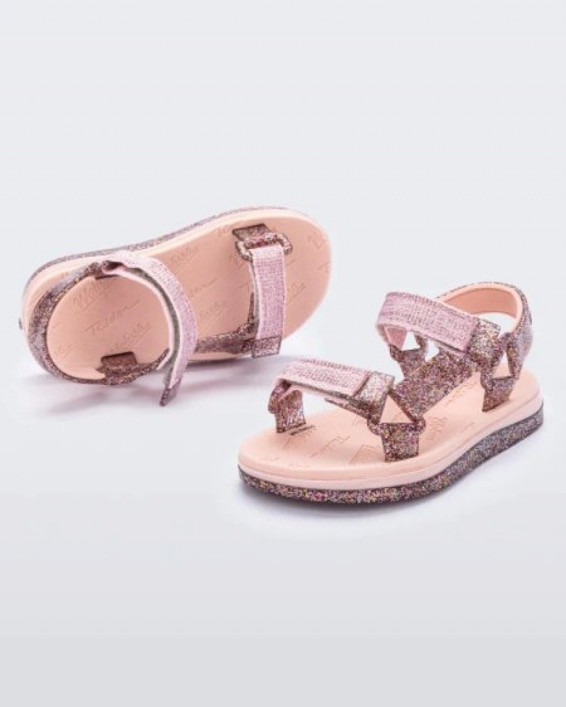 Sandálias Mini Melissa Papete Bebé Rosa Portugal | VIBW16702