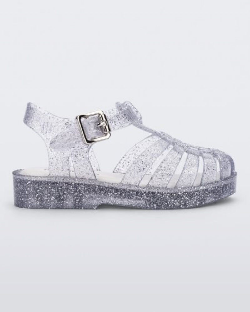 Sandálias Mini Melissa Possession Bebé Glass/Glitter/Sliver Portugal | WCSP26834