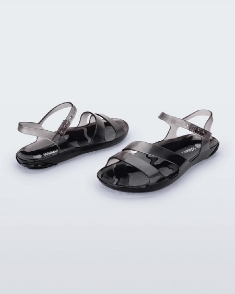 Sandálias Melissa Real Jelly Sandal Pretas Portugal | SLWE52491