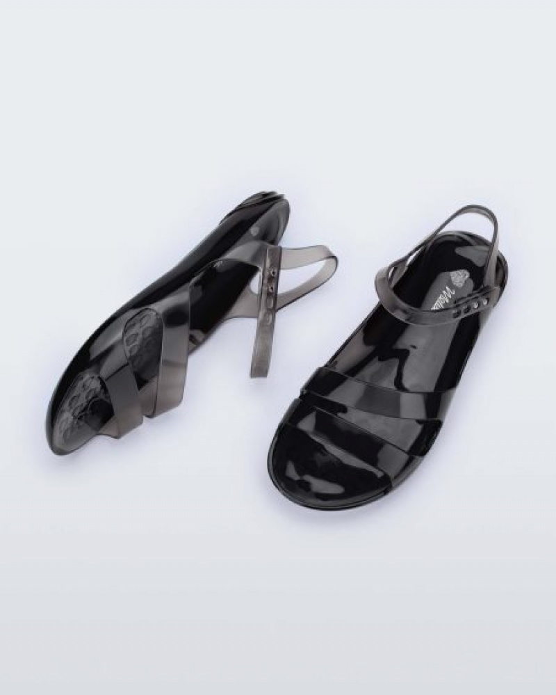 Sandálias Melissa Real Jelly Sandal Pretas Portugal | SLWE52491