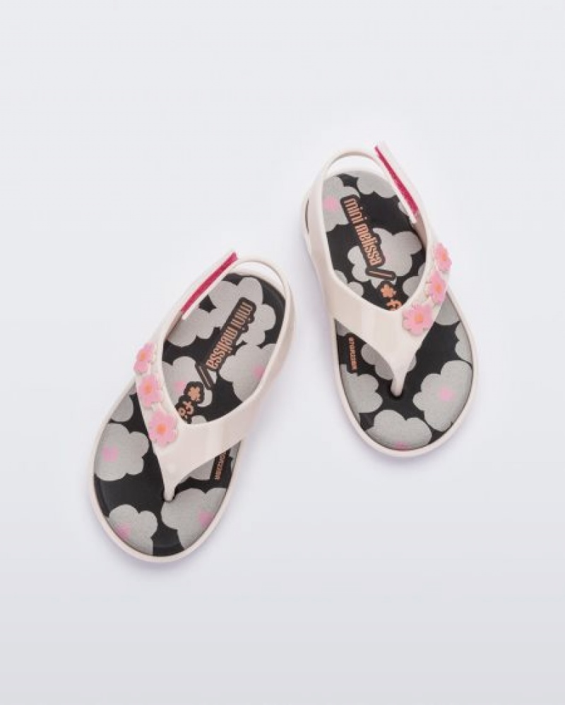 Sandálias Mini Melissa Sunny Bebé Bege Portugal | OYLM54289