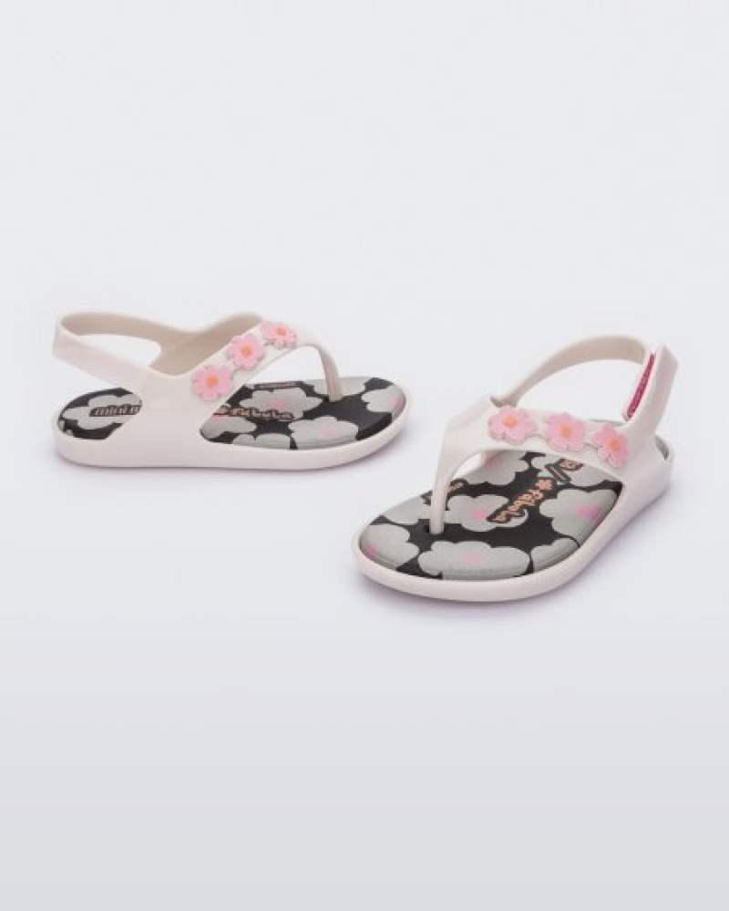 Sandálias Mini Melissa Sunny Bebé Bege Portugal | OYLM54289