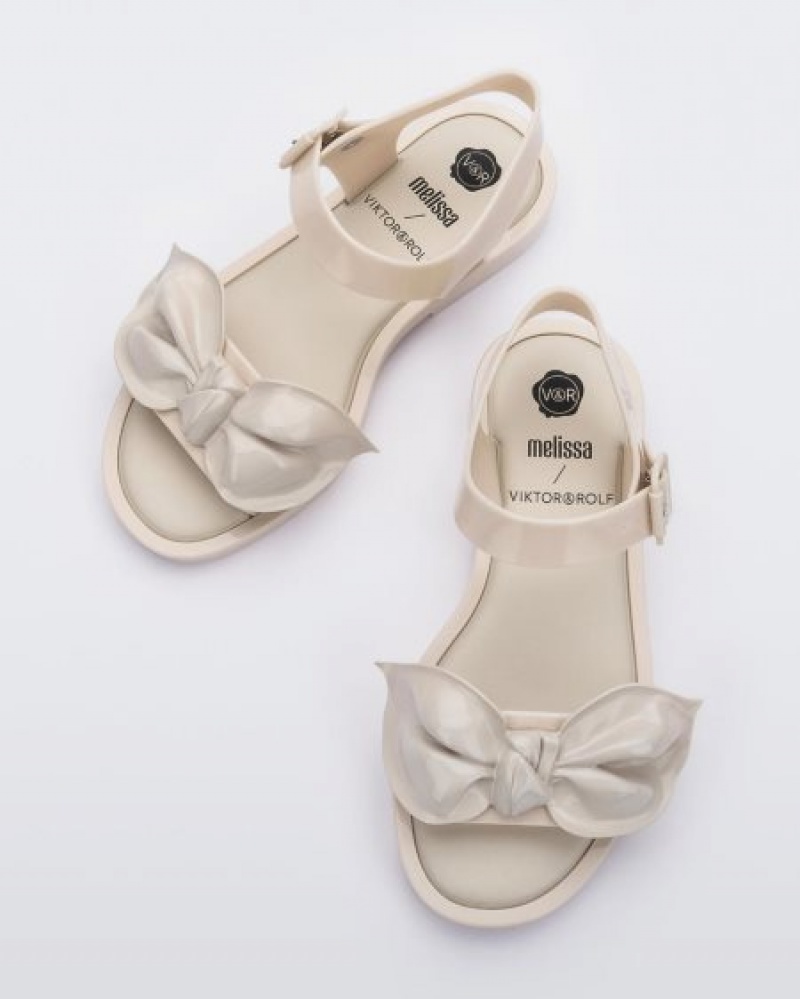 Sandálias Melissa Tie Mar Sandal Beige/Beige Portugal | SFQU59861