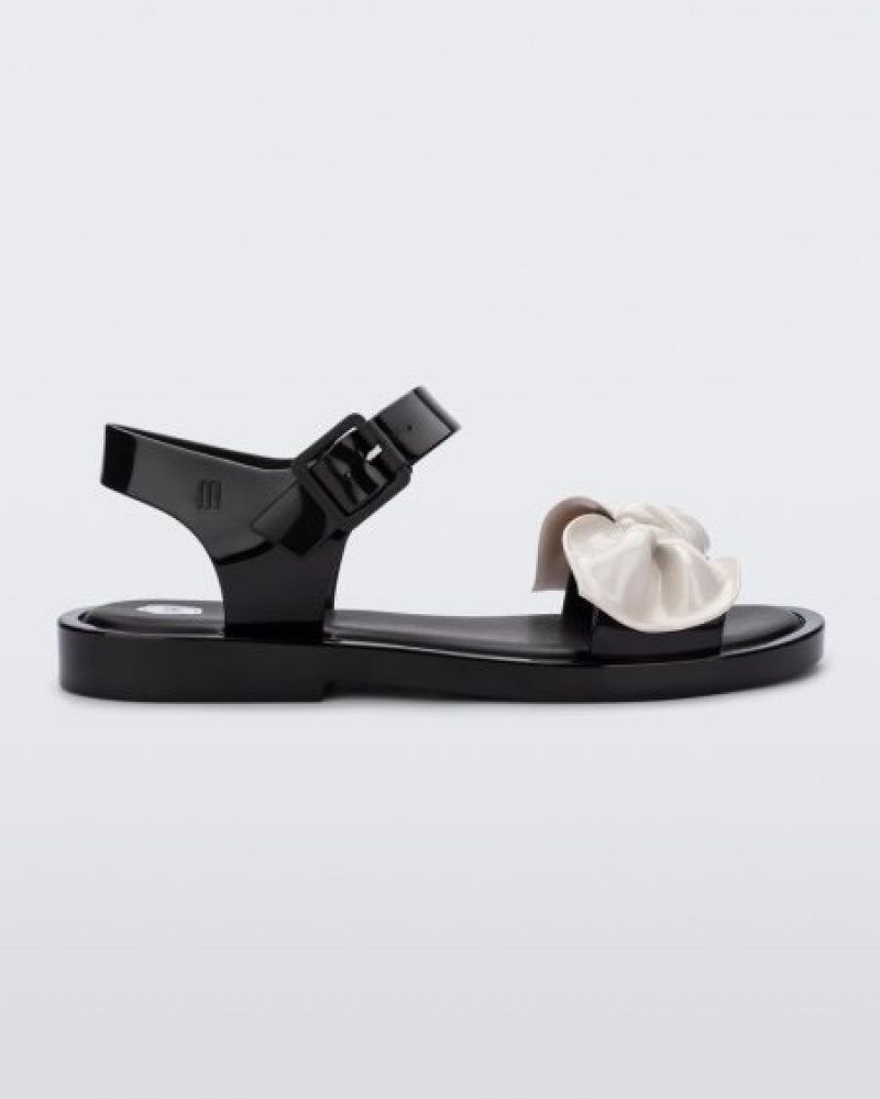 Sandálias Melissa Tie Mar Sandal Black/Beige Portugal | JFAW43019