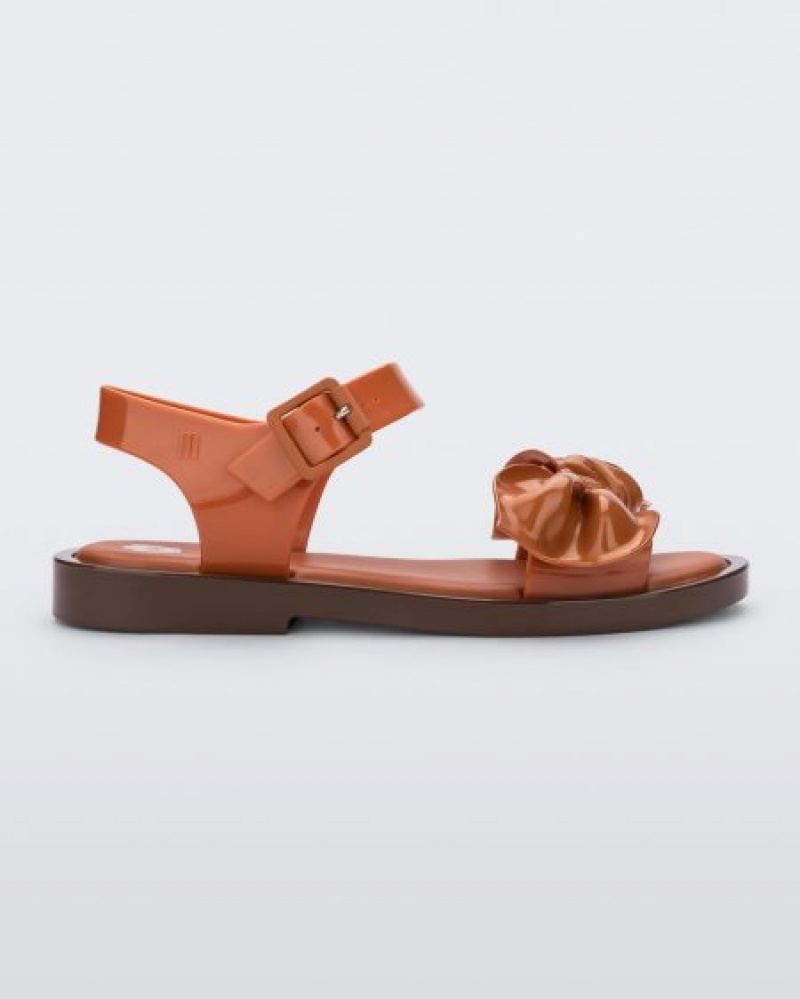 Sandálias Melissa Tie Mar Sandal Brown/Orange Portugal | HJPS75318