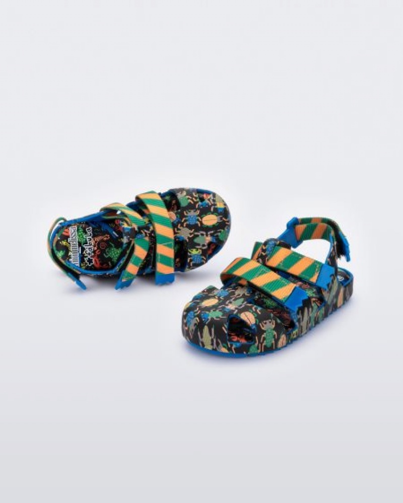 Sandálias Mini Melissa Yoyo Bebé Blue/Green Portugal | LXSZ47602