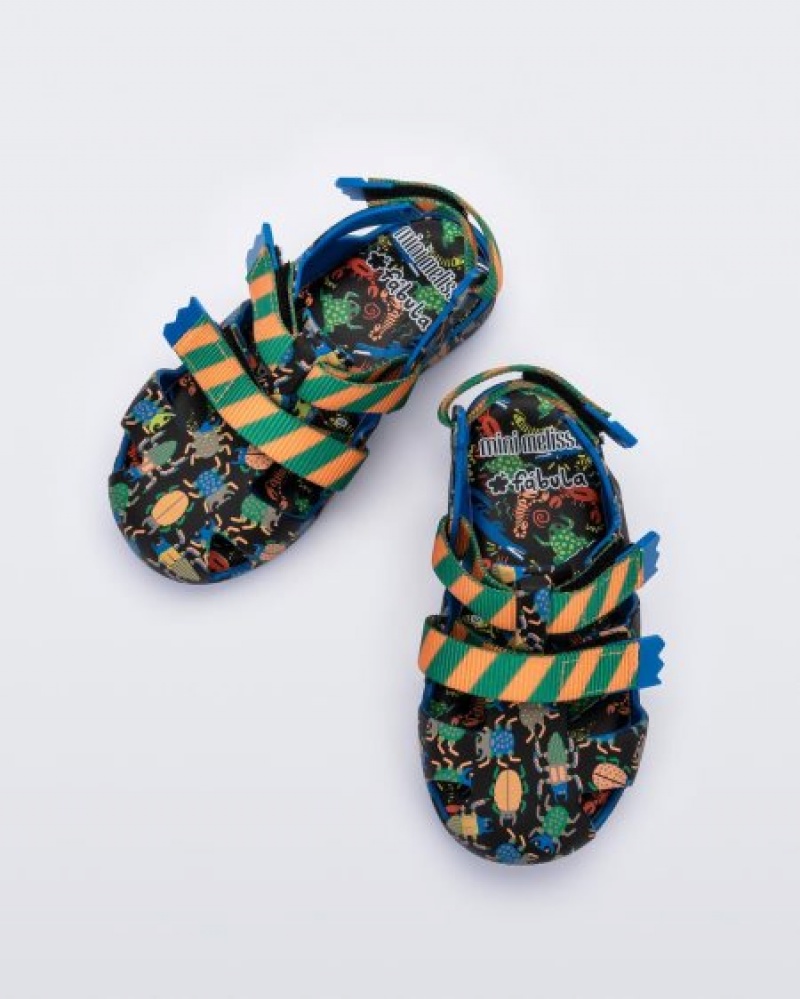 Sandálias Mini Melissa Yoyo Bebé Blue/Green Portugal | LXSZ47602