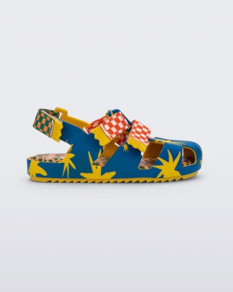 Sandálias Mini Melissa Yoyo Bebé Yellow/Blue Portugal | AMQS17462