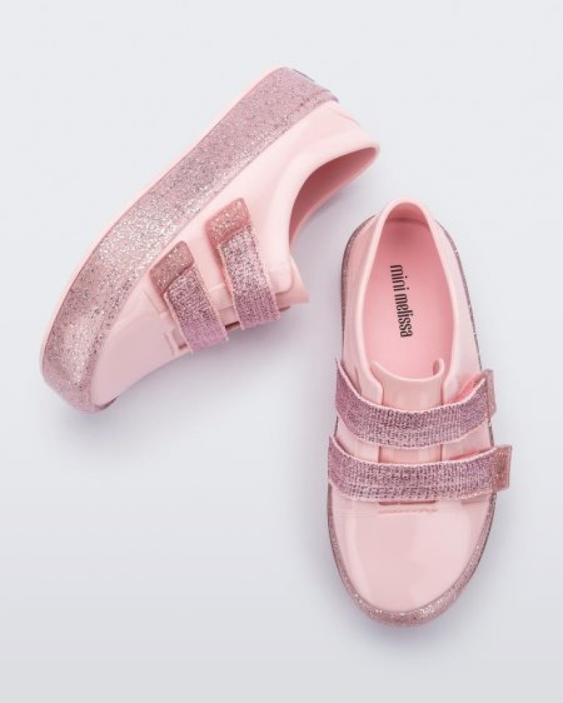 Sapatilhas Mini Melissa Beanny Bugs Criança Pink/Pink Glitter Portugal | NGRC37168