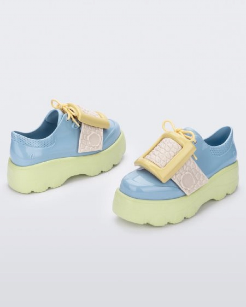 Sapatilhas Melissa Fivela Up Kick Off Green/Blue/Yellow Portugal | YBRL25071