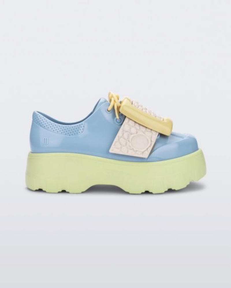 Sapatilhas Melissa Fivela Up Kick Off Green/Blue/Yellow Portugal | YBRL25071