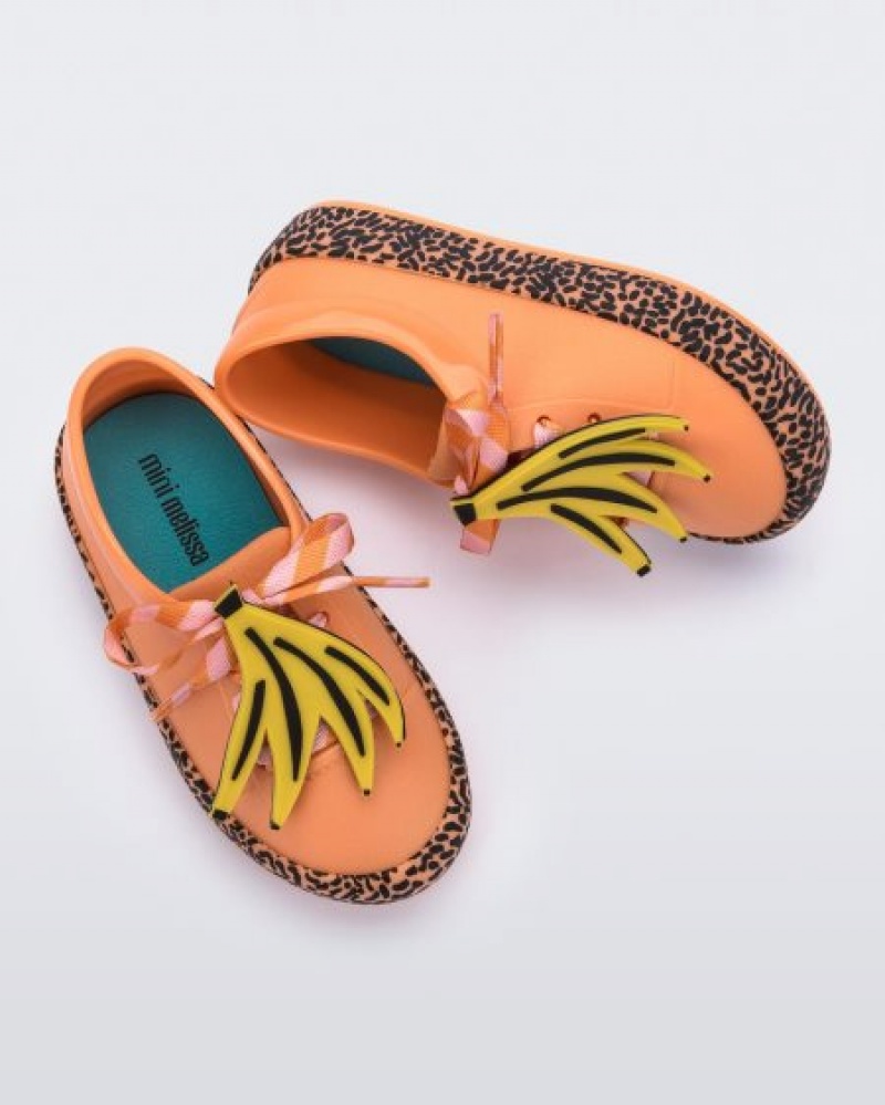 Sapatilhas Mini Melissa Street Bebé Laranja Portugal | VGWJ28371