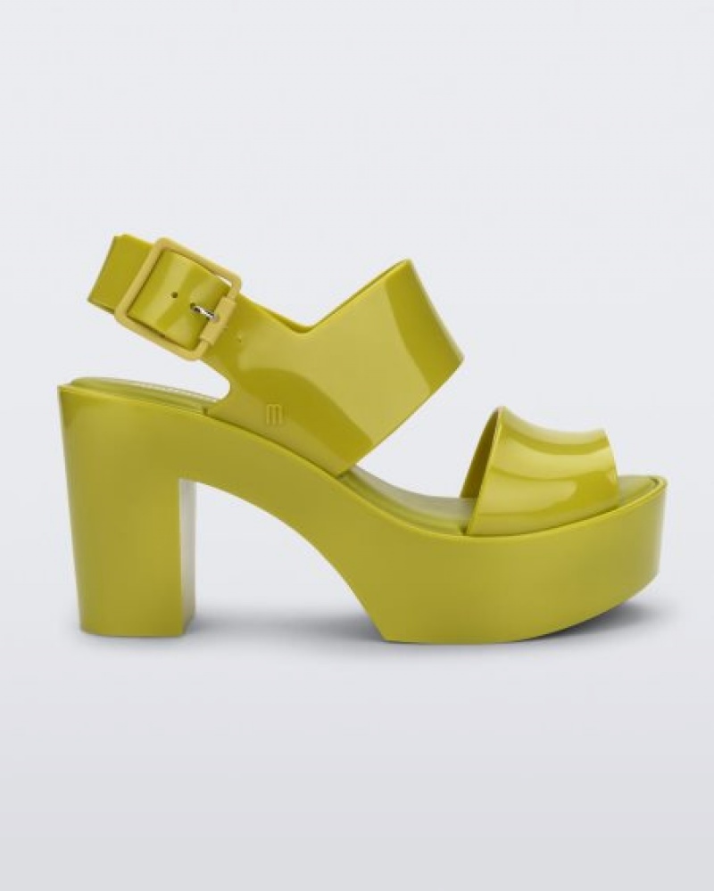 Sapato Salto Alto Melissa Mule Sandal Verdes Portugal | IFGU03418